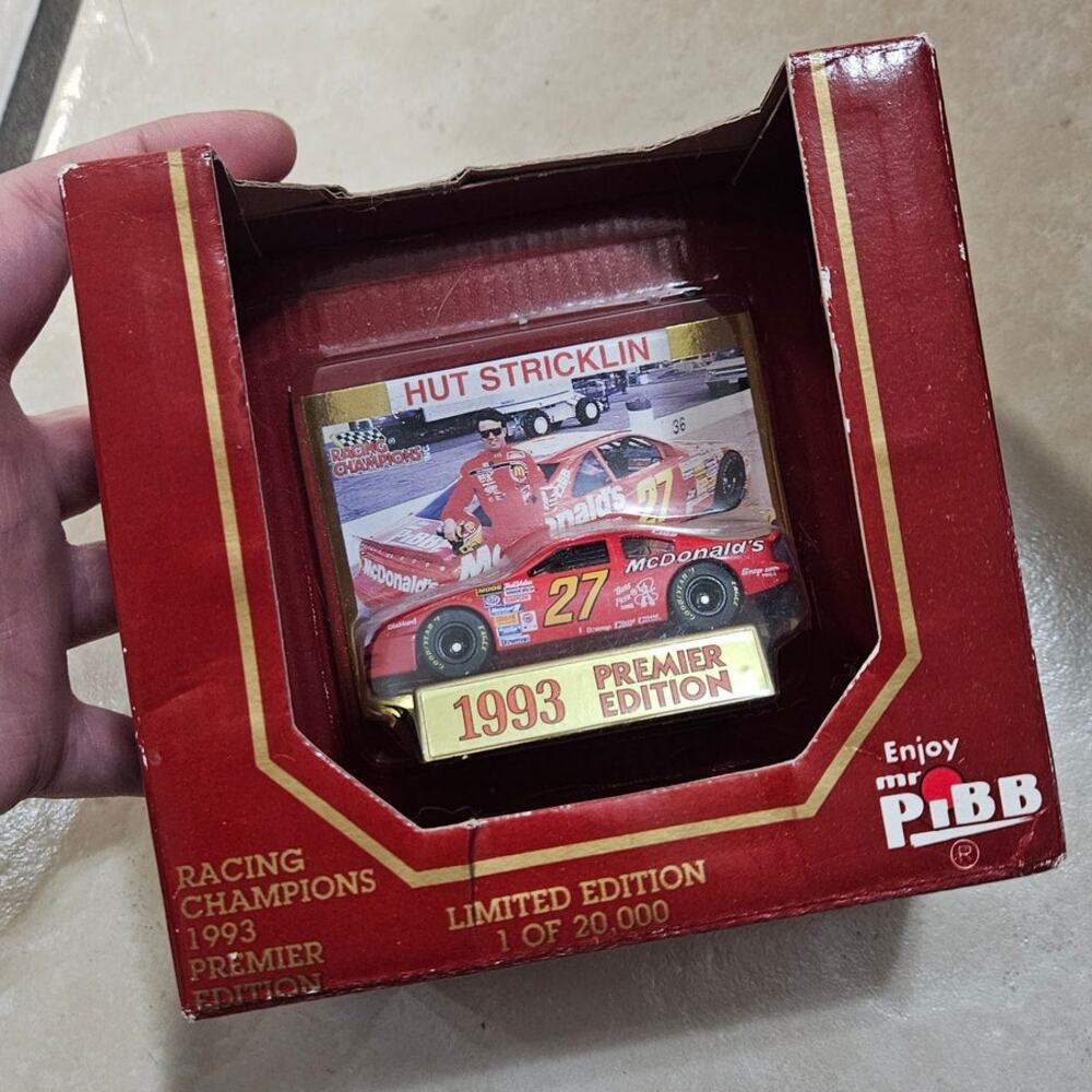 Racing Champions 1993 Premier Edition Hut Stricklin Limited Edition 1 of 20.000